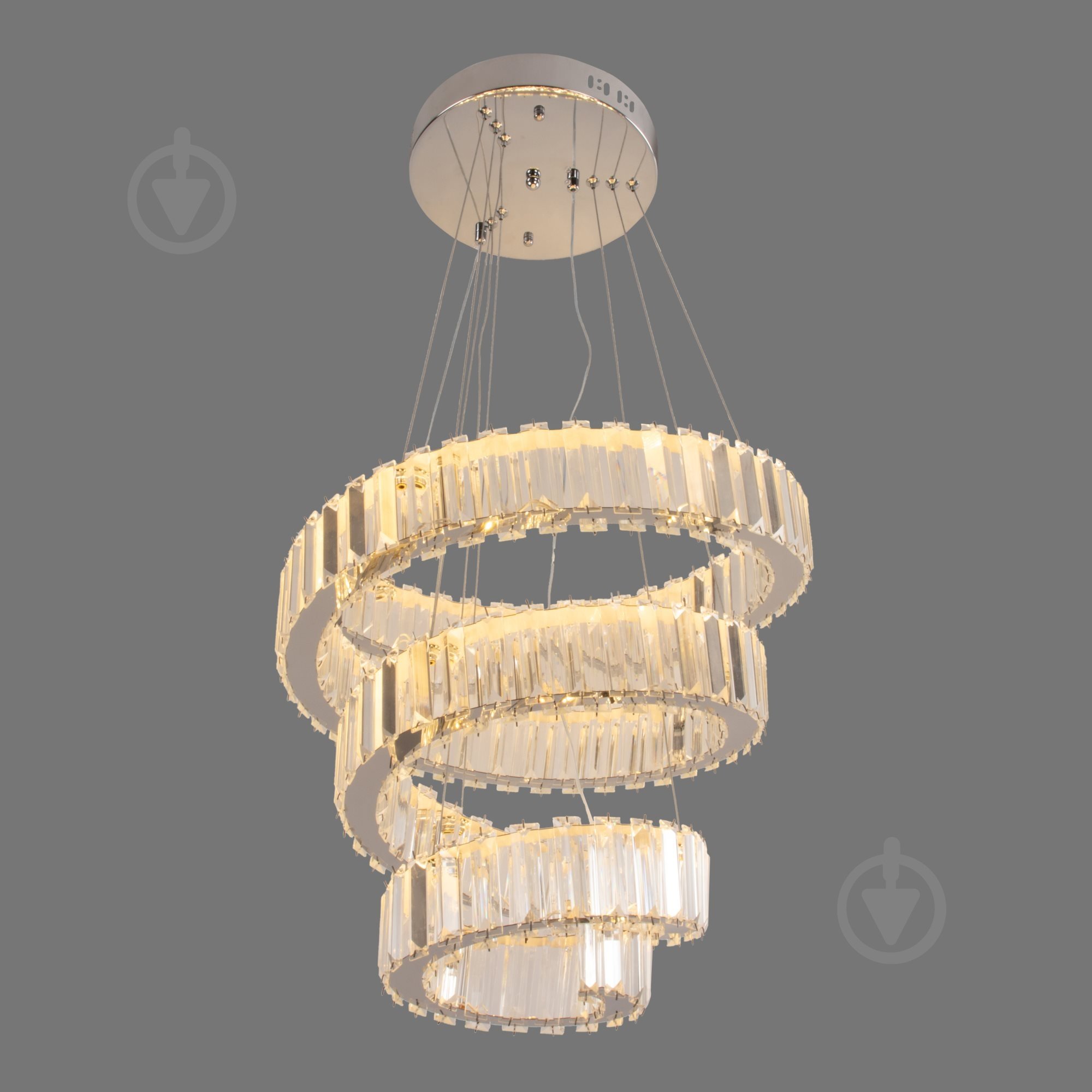 Люстра подвесная Valeso Sirius 1x96 Вт LED-модуль хром B E2073 - фото 6