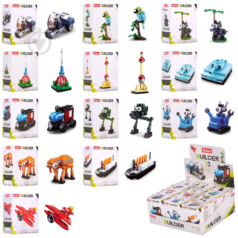 Конструктор Sluban (ассортимент) M38-B0795 - фото 1 Конструктор Sluban (ассортимент) M38-B0795 - фото 1