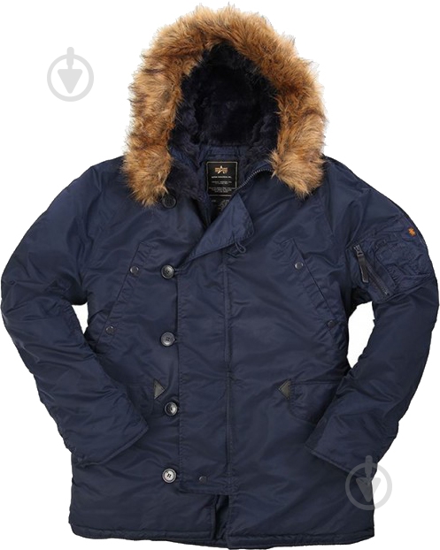 Куртка мужская демисезонная Alpha Industries N-3B Parka р.XL Blue - фото 1