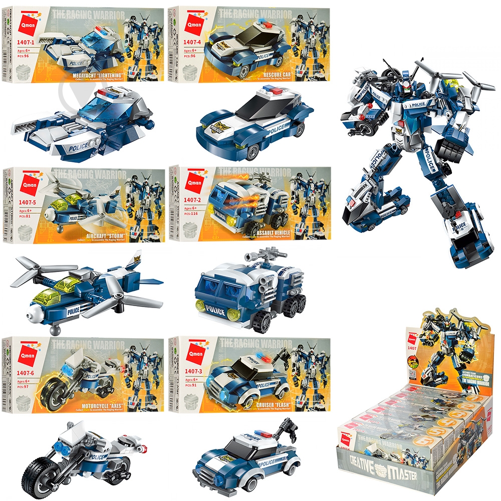 Конструктор Qman Поліція 1407 - фото 1