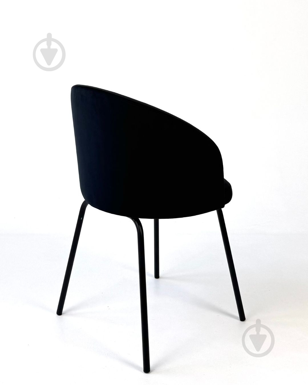 Стілець TWINSANN Мilano 540x520x840 мм (ніжки метал) чорний / чорний - фото 4 Стілець TWINSANN Мilano 540x520x840 мм (ніжки метал) чорний / чорний - фото 4