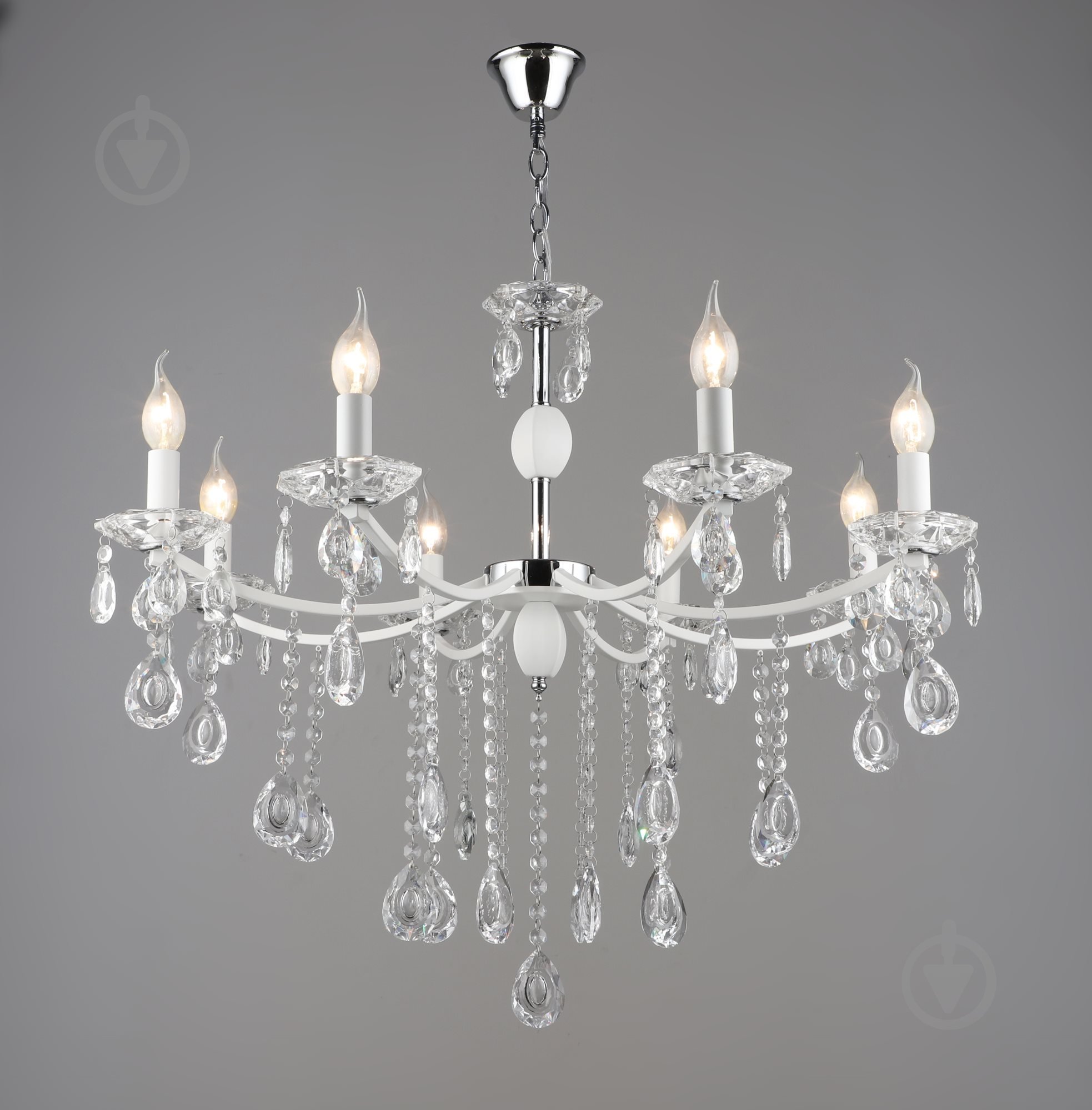 Люстра подвесная 8x60 Вт E14 хром B A4461/8 - фото 1 Люстра подвесная 8x60 Вт E14 хром B A4461/8 - фото 1