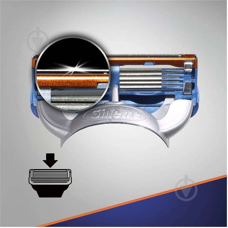 Сменный картридж Gillette Fusion 5 8 шт. - фото 8 Сменный картридж Gillette Fusion 5 8 шт. - фото 8