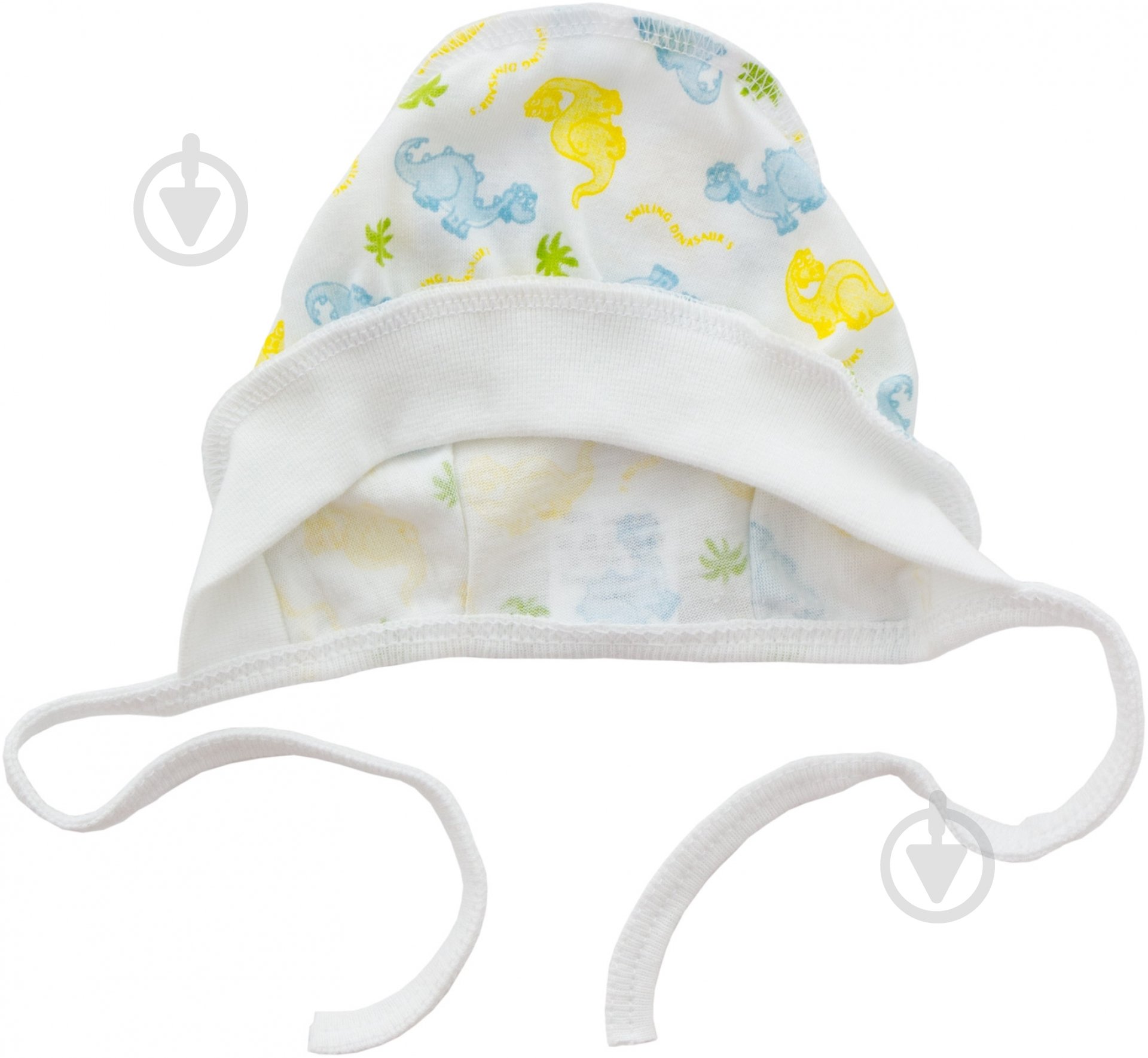 Чепчик детский Моя планета Ч104 р.50 белый с рисунком - фото 1 Чепчик детский Моя планета Ч104 р.50 белый с рисунком - фото 1