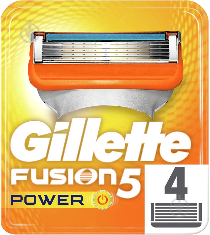 Сменный картридж Gillette Fusion 5 Power 4 шт. - фото 1 Сменный картридж Gillette Fusion 5 Power 4 шт. - фото 1