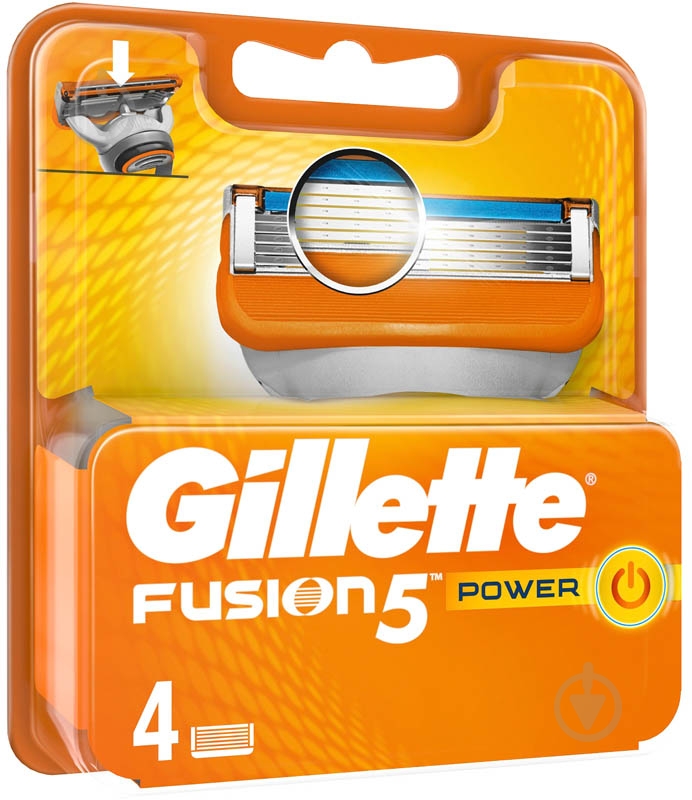 Сменный картридж Gillette Fusion 5 Power 4 шт. - фото 3 Сменный картридж Gillette Fusion 5 Power 4 шт. - фото 3