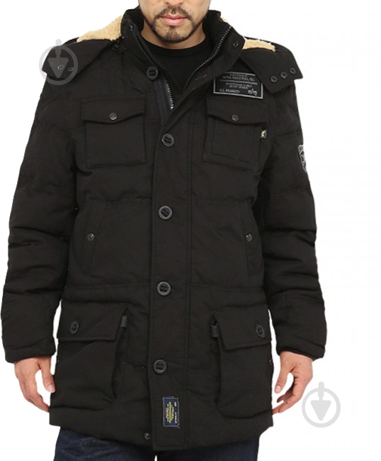 Куртка чоловіча зимова Alpha Industries AL-IND-BO-BL р.XL black - фото 2