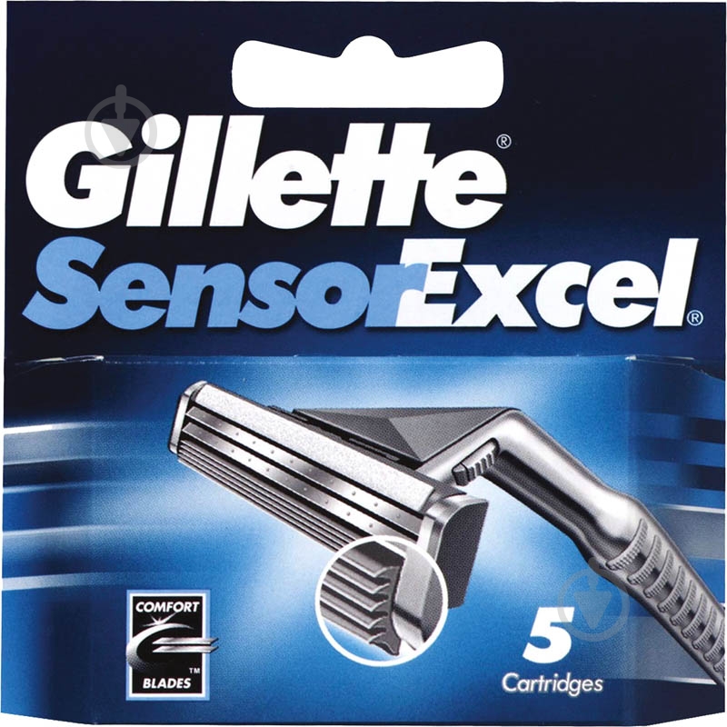 Сменный картридж Gillette Sensor Excel 5 шт. - фото 1 Сменный картридж Gillette Sensor Excel 5 шт. - фото 1
