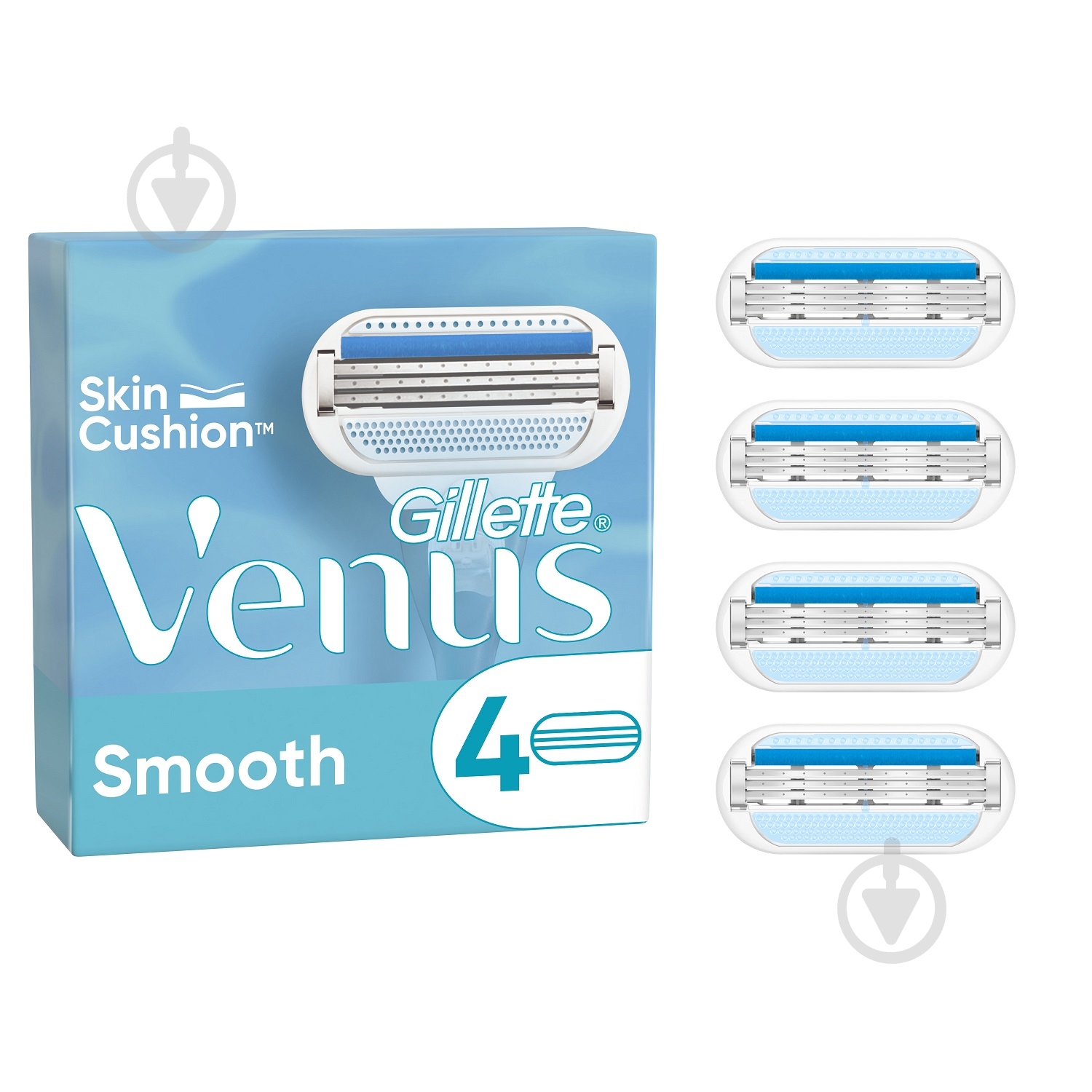 Сменный картридж Gillette Venus Smooth 4 шт. - фото 1