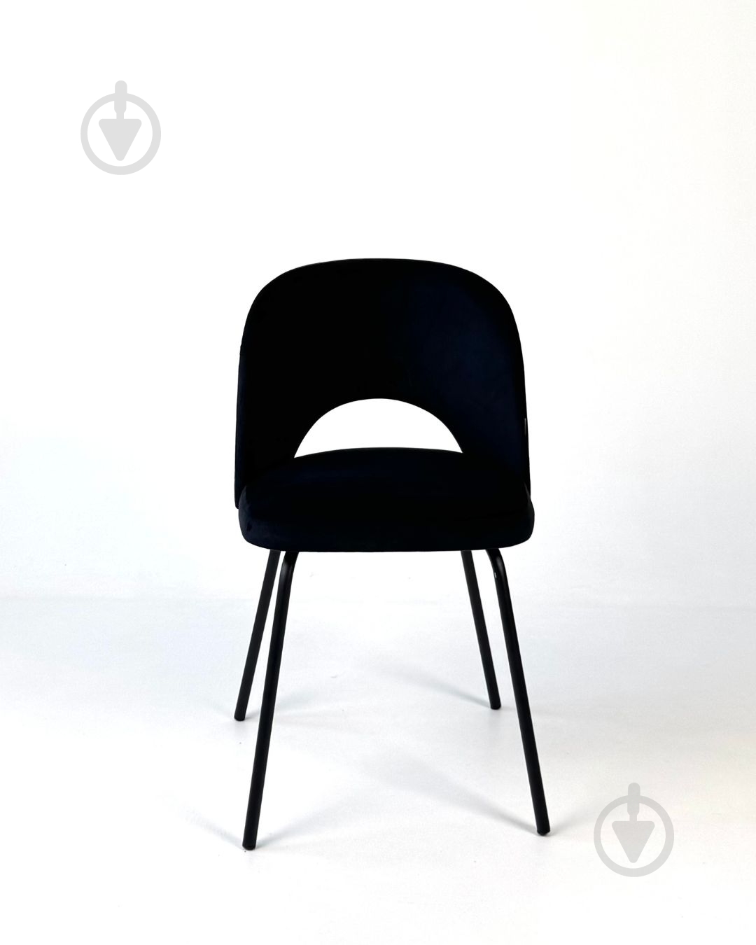 Стілець TWINSANN Маrk 580x500x800 мм (ніжки метал) чорний / чорний - фото 1 Стілець TWINSANN Маrk 580x500x800 мм (ніжки метал) чорний / чорний - фото 1