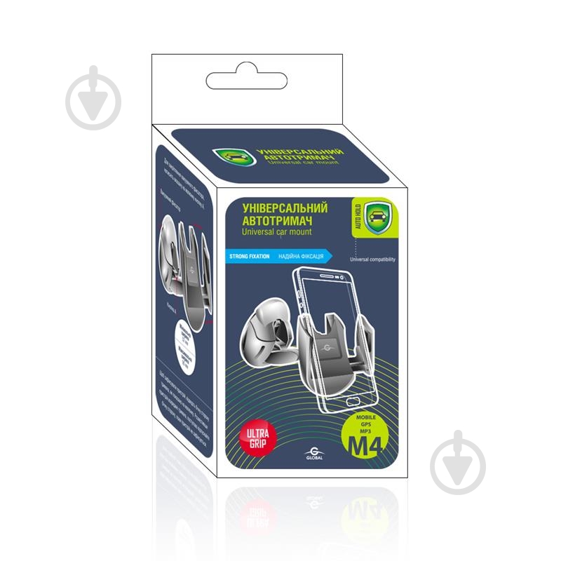 Автотримач Global M04SH чорний - фото 4 Автотримач Global M04SH чорний - фото 4