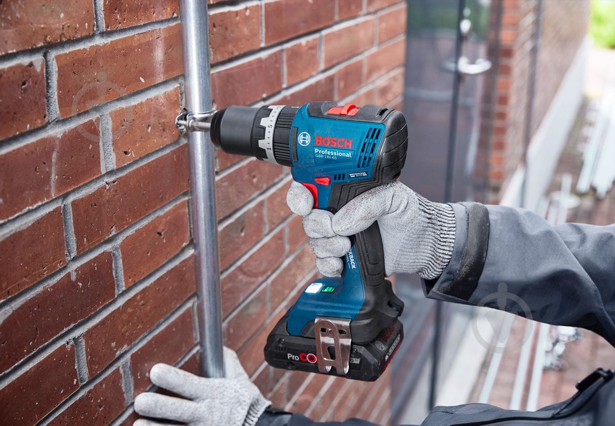 Шуруповерт ударний акумуляторний Bosch Professional GSB 18V-65 + 06019N3100 - фото 11