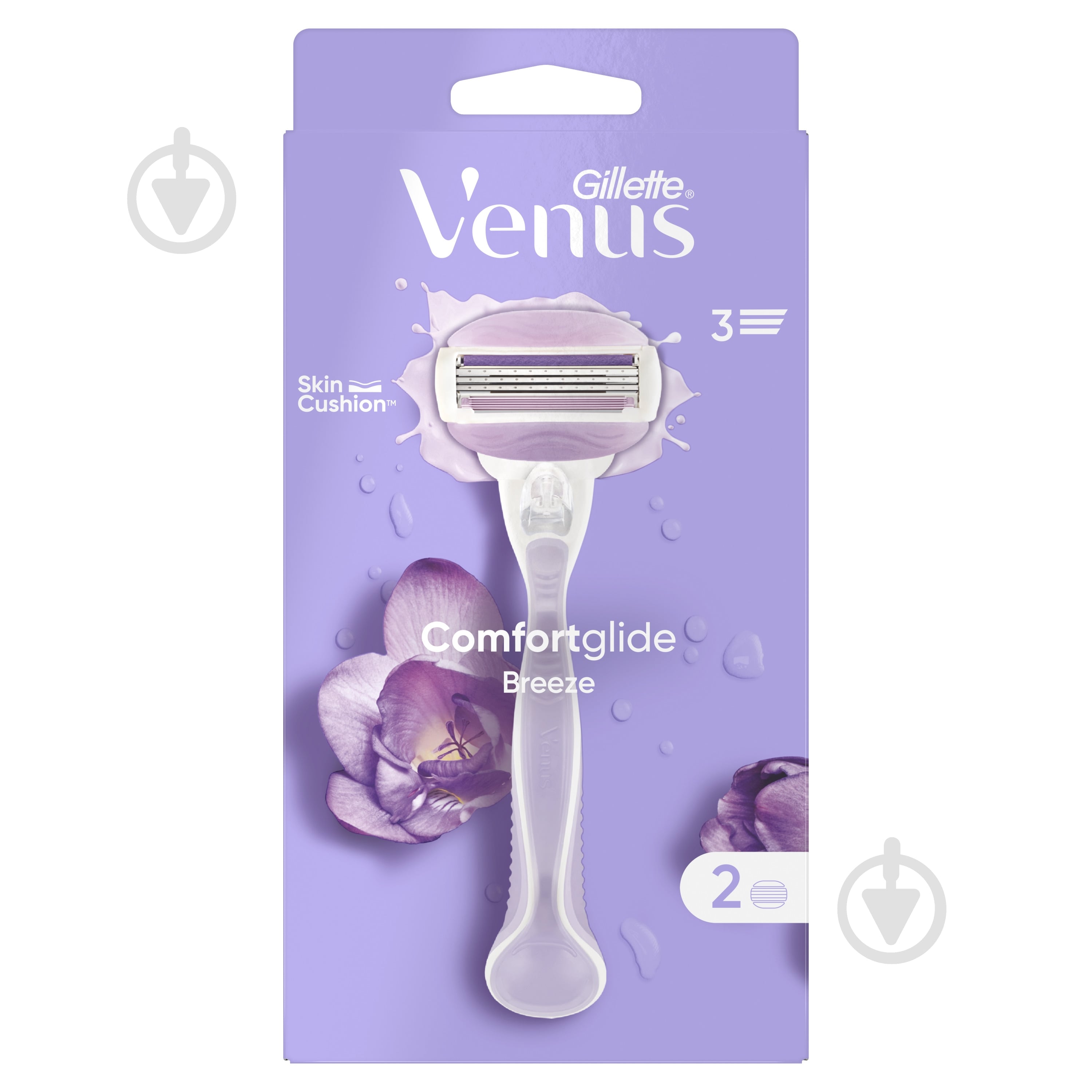 Станок для бритья Gillette Venus Breeze со сменными картриджами 2 шт. - фото 2