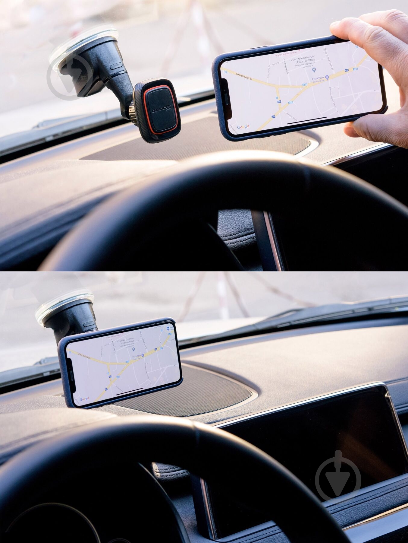 Автодержатель магнитный Grand-X MT-05 черный - фото 5 Автодержатель магнитный Grand-X MT-05 черный - фото 5
