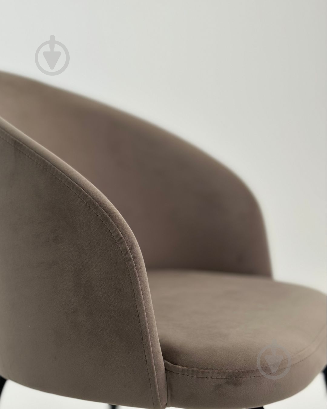 Стілець TWINSANN Мilano 540x520x840 мм (ніжки дерево) коричневий / чорний - фото 2