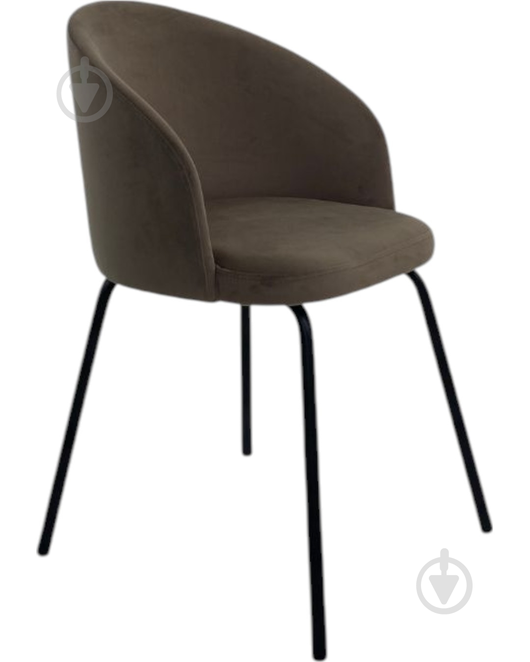 Стул TWINSANN Мilano 540x520x840 мм (ножки металл) коричневый / черный - фото 1