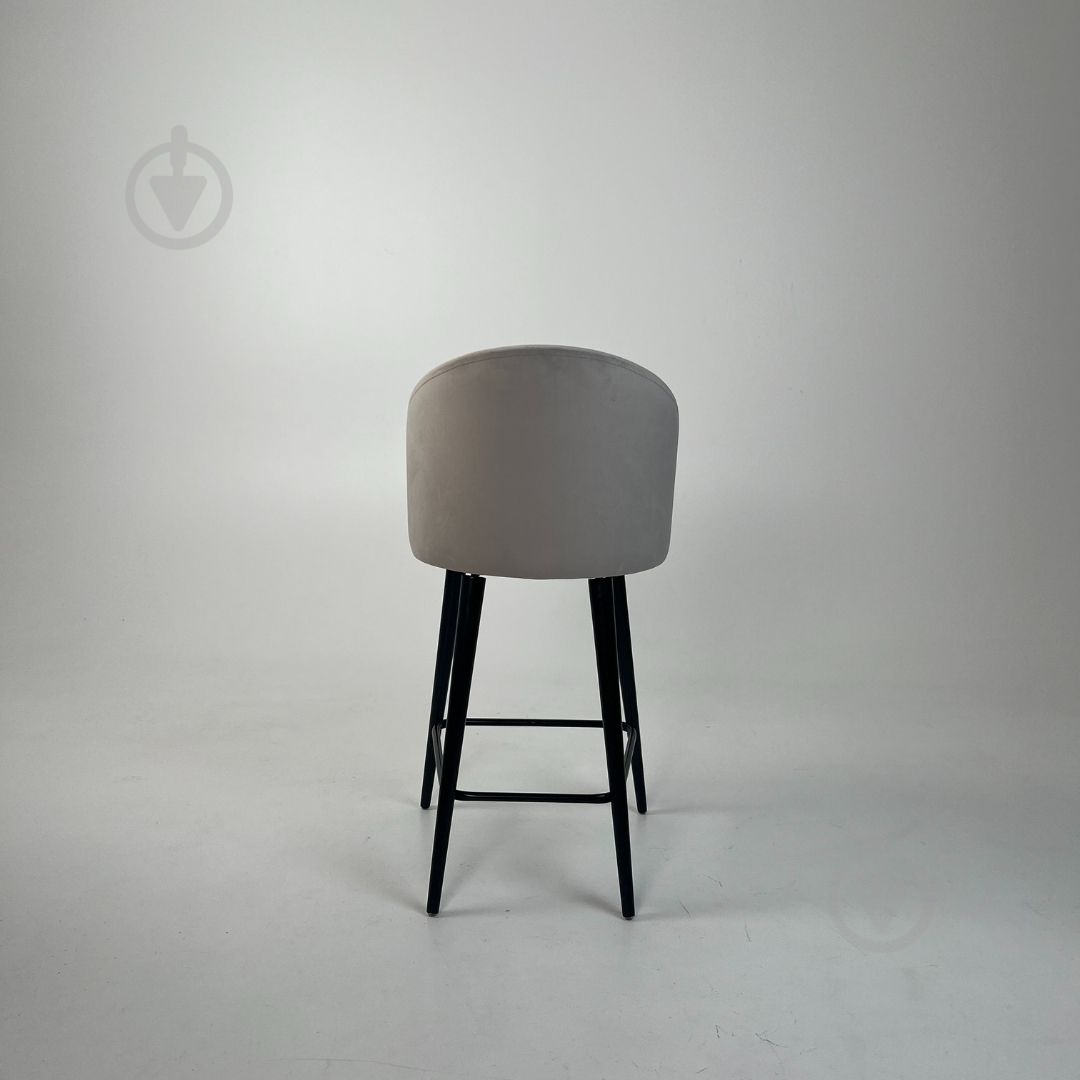 Стілець барний TWINSANN Milano 540x520x1030 мм чорний / світло-сірий - фото 4 Стілець барний TWINSANN Milano 540x520x1030 мм чорний / світло-сірий - фото 4