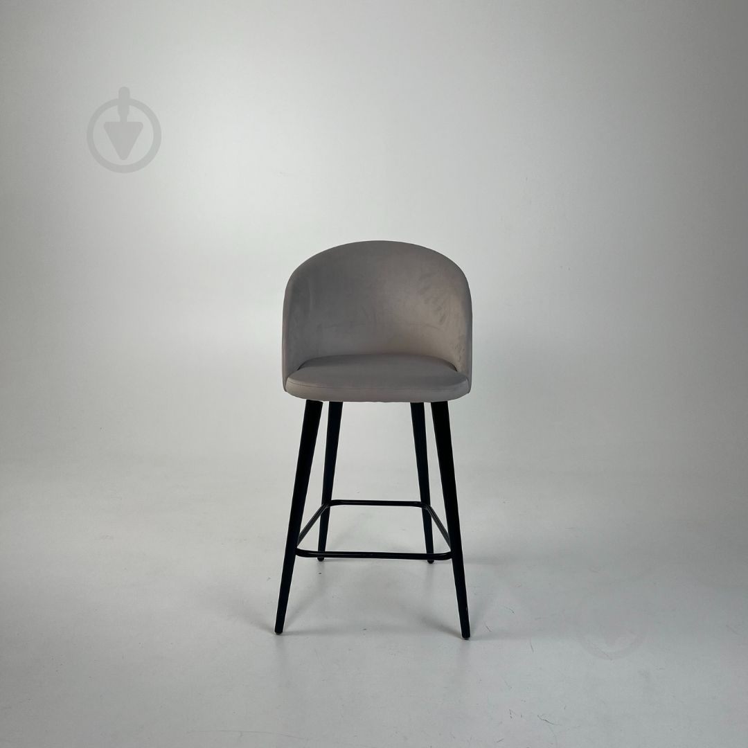 Стілець барний TWINSANN Milano 540x520x1030 мм чорний / світло-сірий - фото 3 Стілець барний TWINSANN Milano 540x520x1030 мм чорний / світло-сірий - фото 3