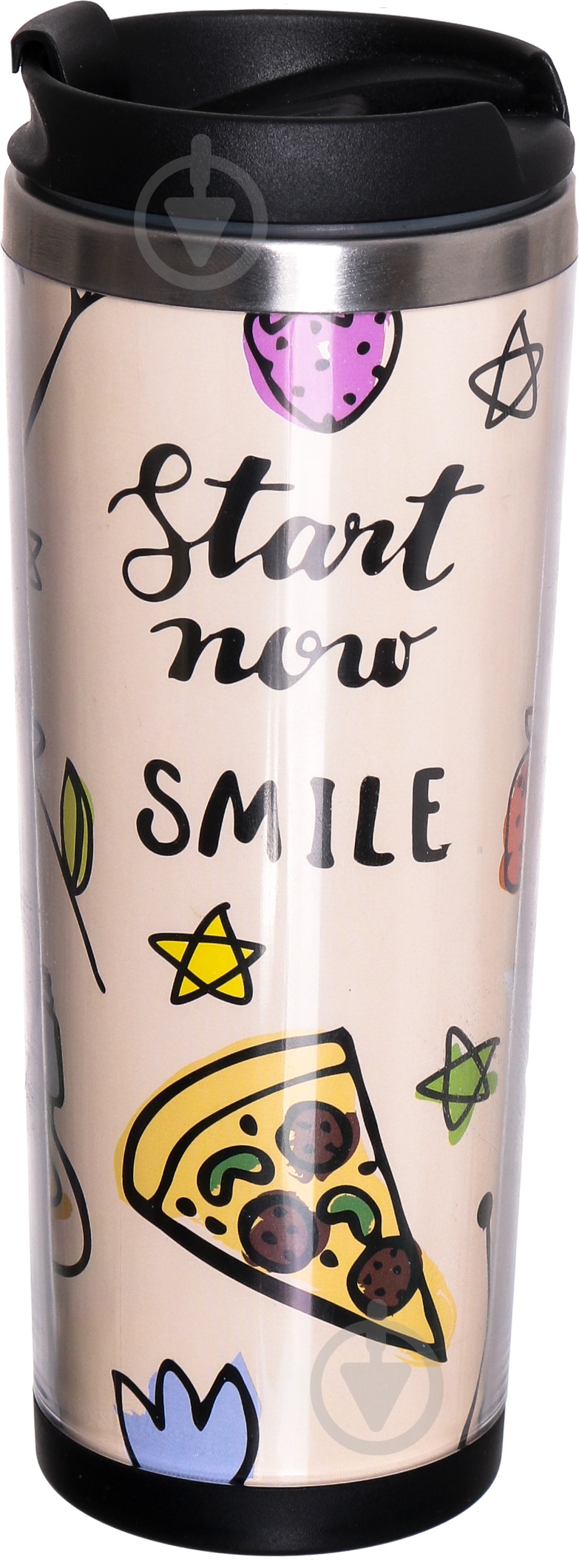 Термочашка Flamberg Smile 450 мл - фото 1 Термочашка Flamberg Smile 450 мл - фото 1