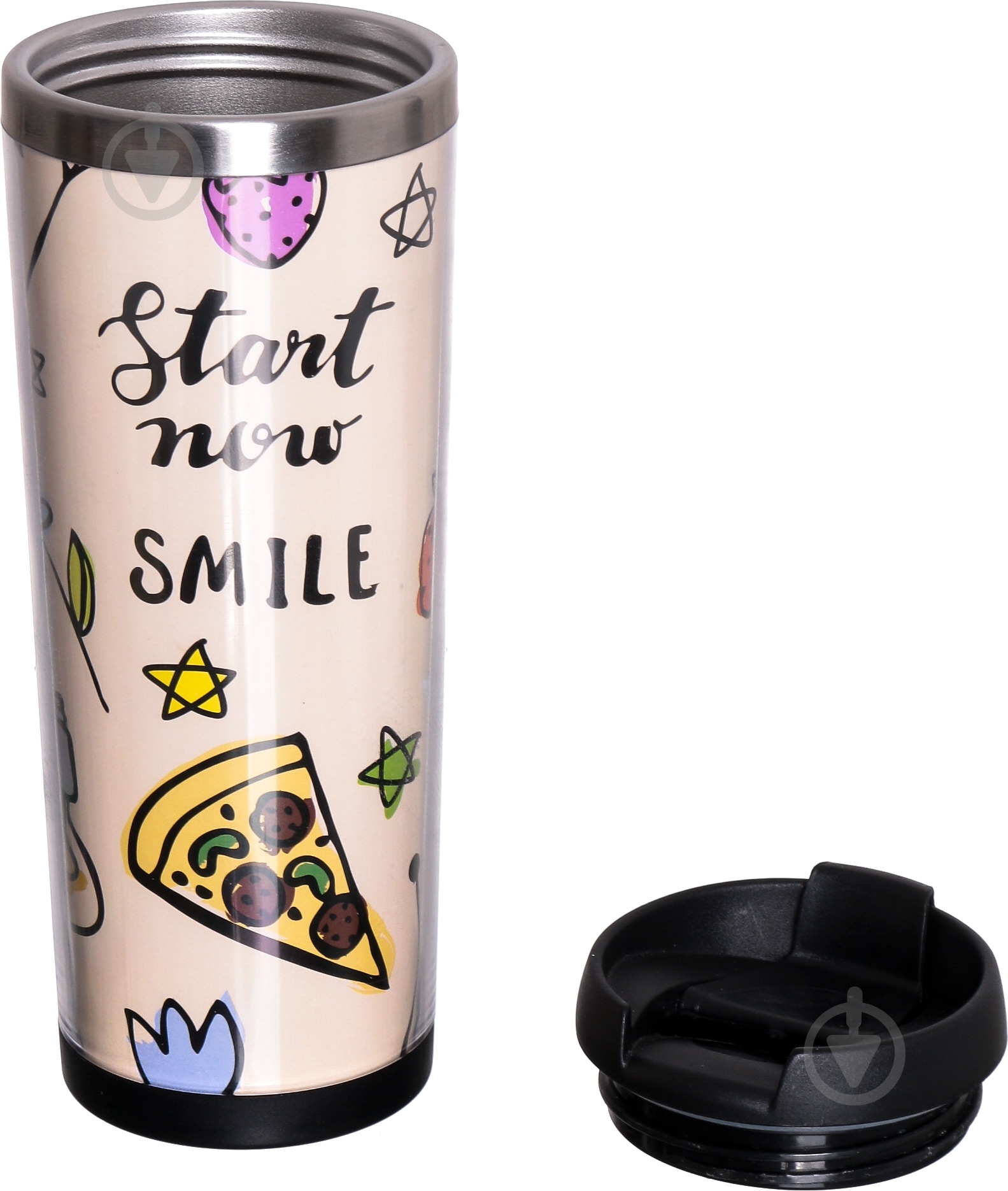 Термочашка Flamberg Smile 450 мл - фото 2 Термочашка Flamberg Smile 450 мл - фото 2