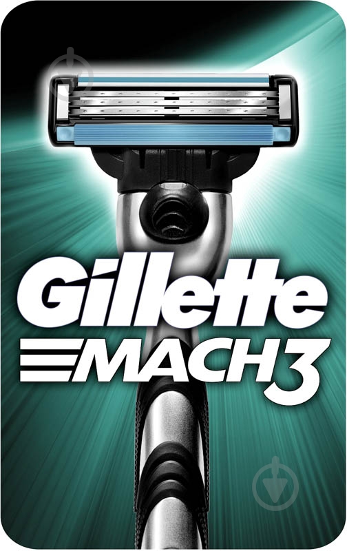 Станок для бритья Gillette Mach 3 со сменным картриджем 1 шт. - фото 1