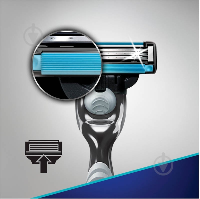 Станок для бритья Gillette Mach 3 со сменным картриджем 1 шт. - фото 5