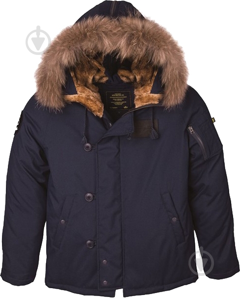 Куртка-парка мужская зимняя Alpha Industries N-2B Elevon AL-IND-N2B-EL-BL р.XL синяя - фото 1