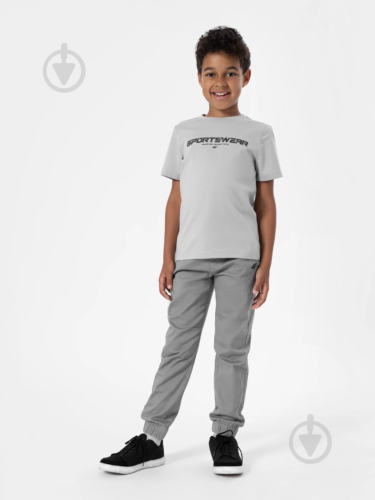 Брюки 4F TROUSERS CAS 4FJAW22TTROM237-25S р. 134 серый - фото 1