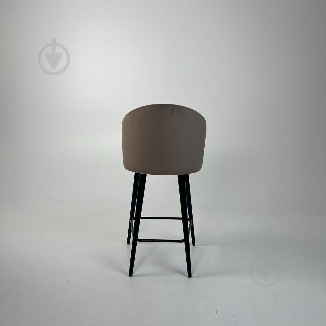 Стул барный TWINSANN Milano 540x520x1030 мм черный / бежевый - фото 4