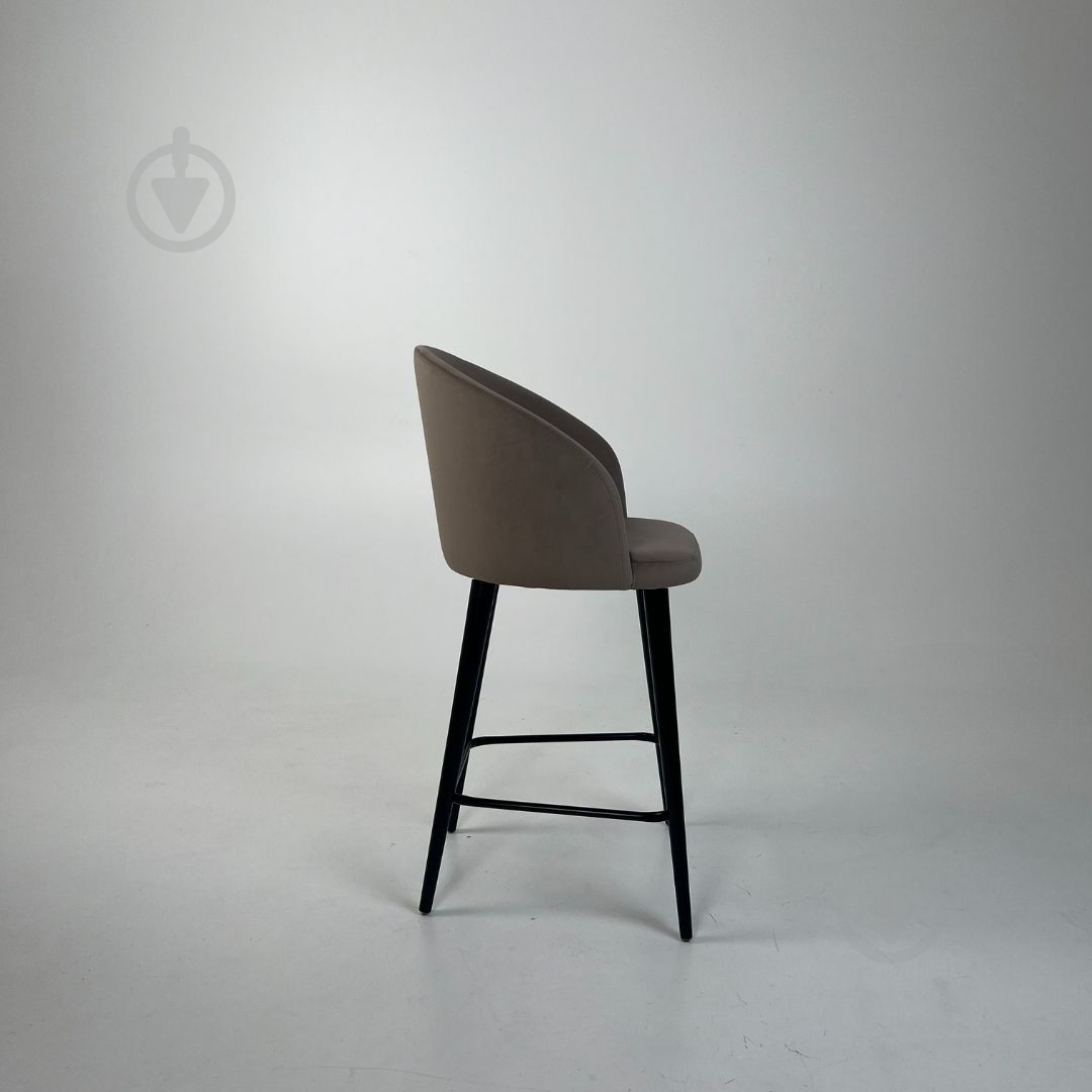 Стул барный TWINSANN Milano 540x520x1030 мм черный / бежевый - фото 2