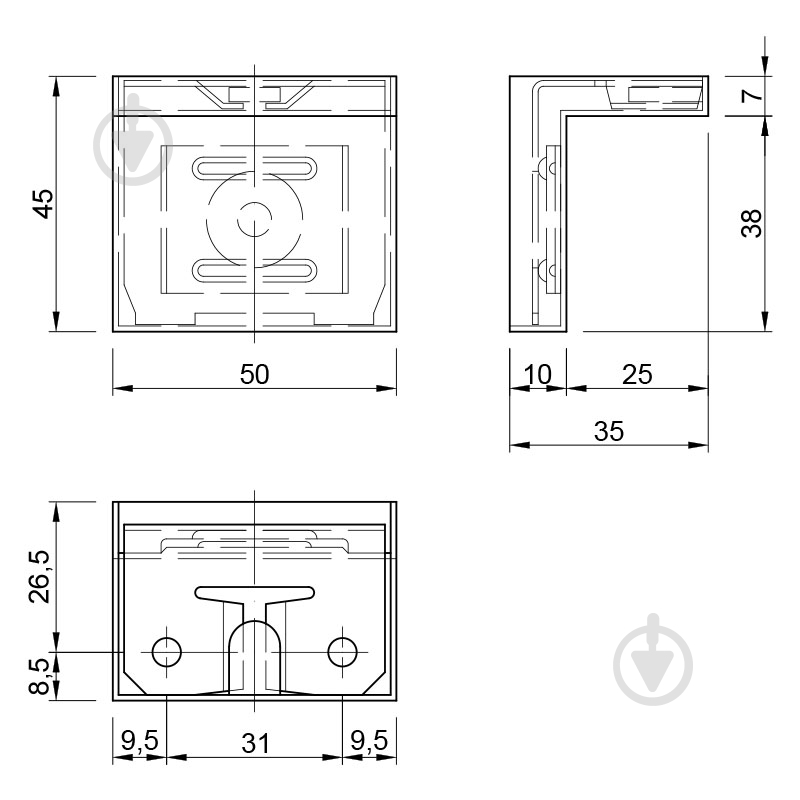 Держатель для полок Smart уголок 80245 белый - фото 2 Держатель для полок Smart уголок 80245 белый - фото 2
