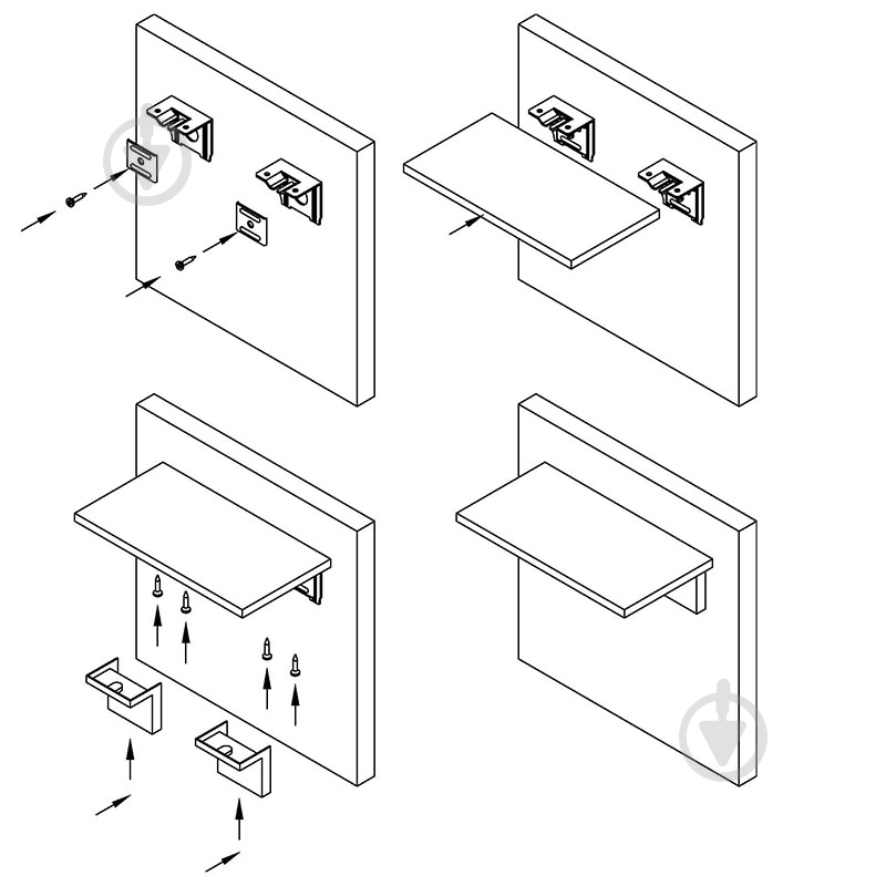 Держатель для полок Smart уголок 79924 серый - фото 3