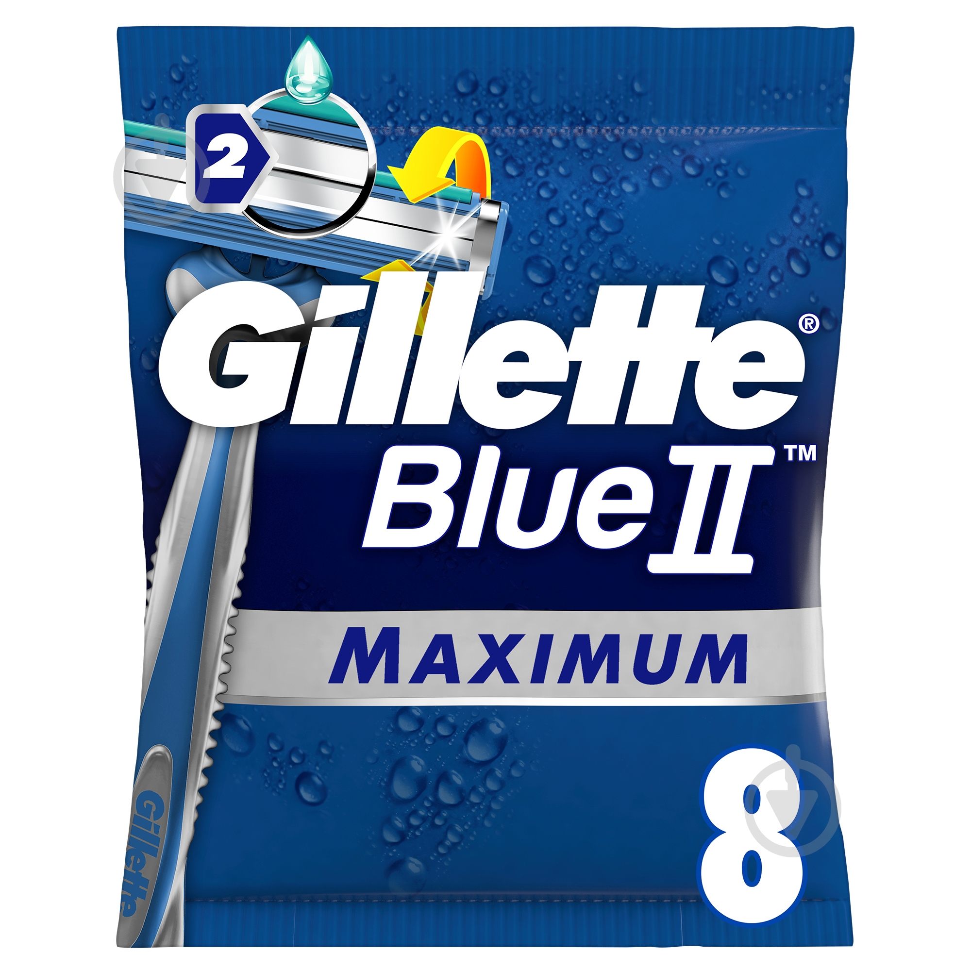 Станки одноразові Gillette Blue 2 Max 8 шт. - фото 1
