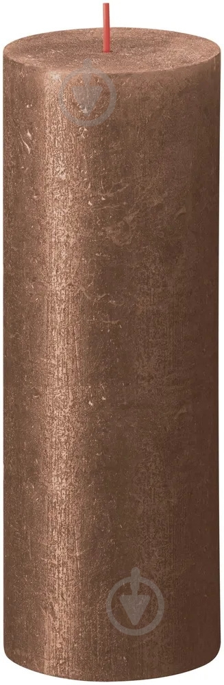 Свеча Рустик столбик SHIMMER 190/68 медь Bolsius - фото 1