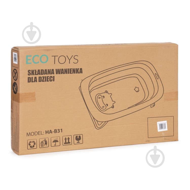 Детская ванночка EcoToys HA-B31 GREEN - фото 3