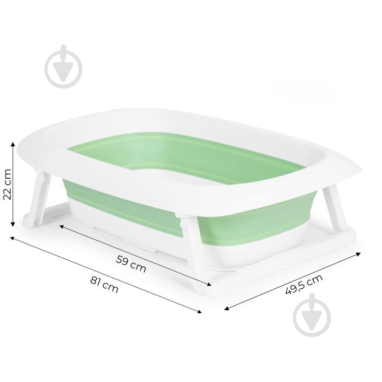 Детская ванночка EcoToys HA-B31 GREEN - фото 4