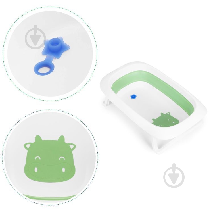 Детская ванночка EcoToys HA-B31 GREEN - фото 7