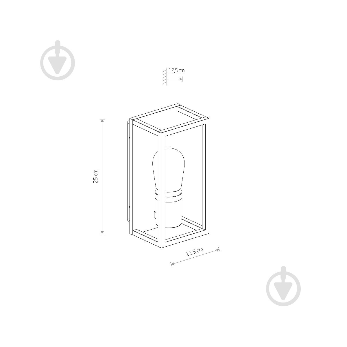 Світильник вуличний настінний Nowodvorski Margot E14 60 Вт IPIP54 графіт 10504 - фото 8 Світильник вуличний настінний Nowodvorski Margot E14 60 Вт IPIP54 графіт 10504 - фото 8