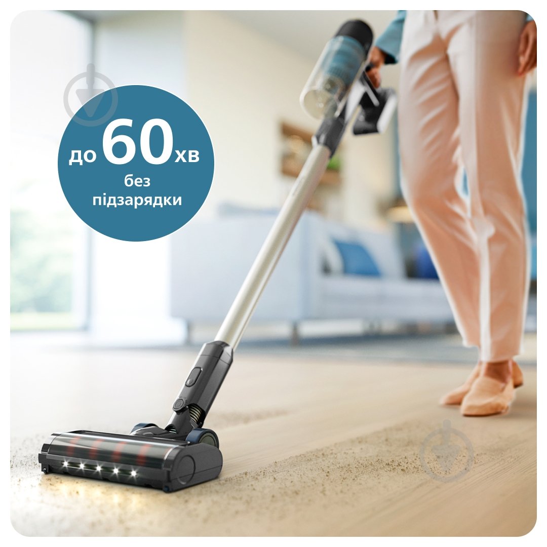 Пилосос акумуляторний Philips XC3031/01 grey - фото 3