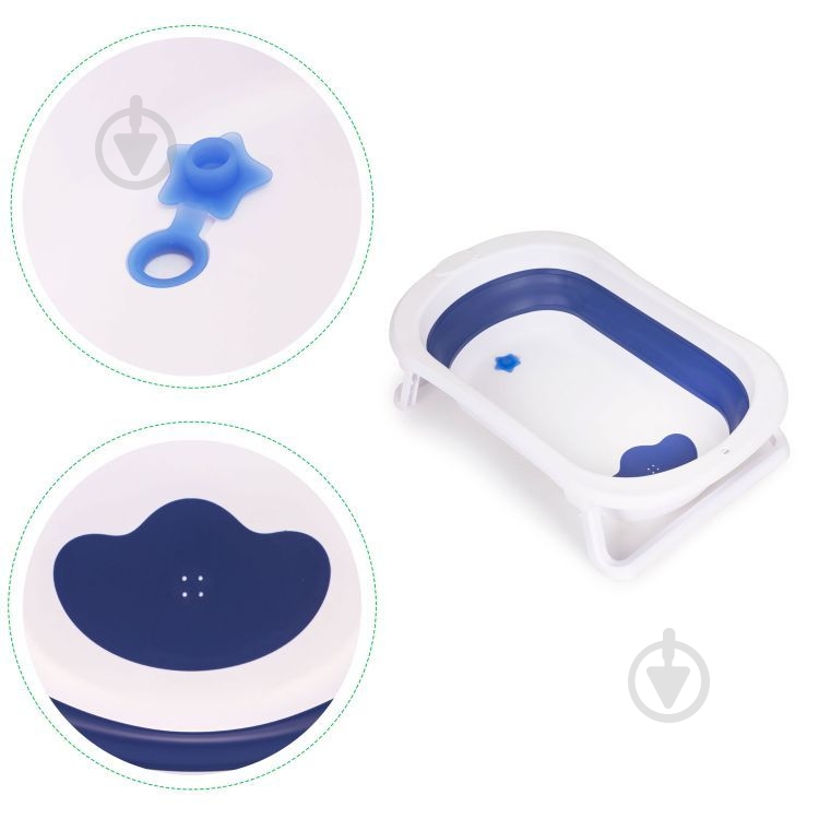 Детская ванночка EcoToys HA-B27 BLUE - фото 8