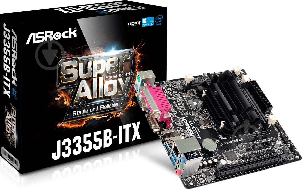 Материнская плата ASRock J3355B-ITX (Integrated CPU, SoC, mini ITX) - фото 6