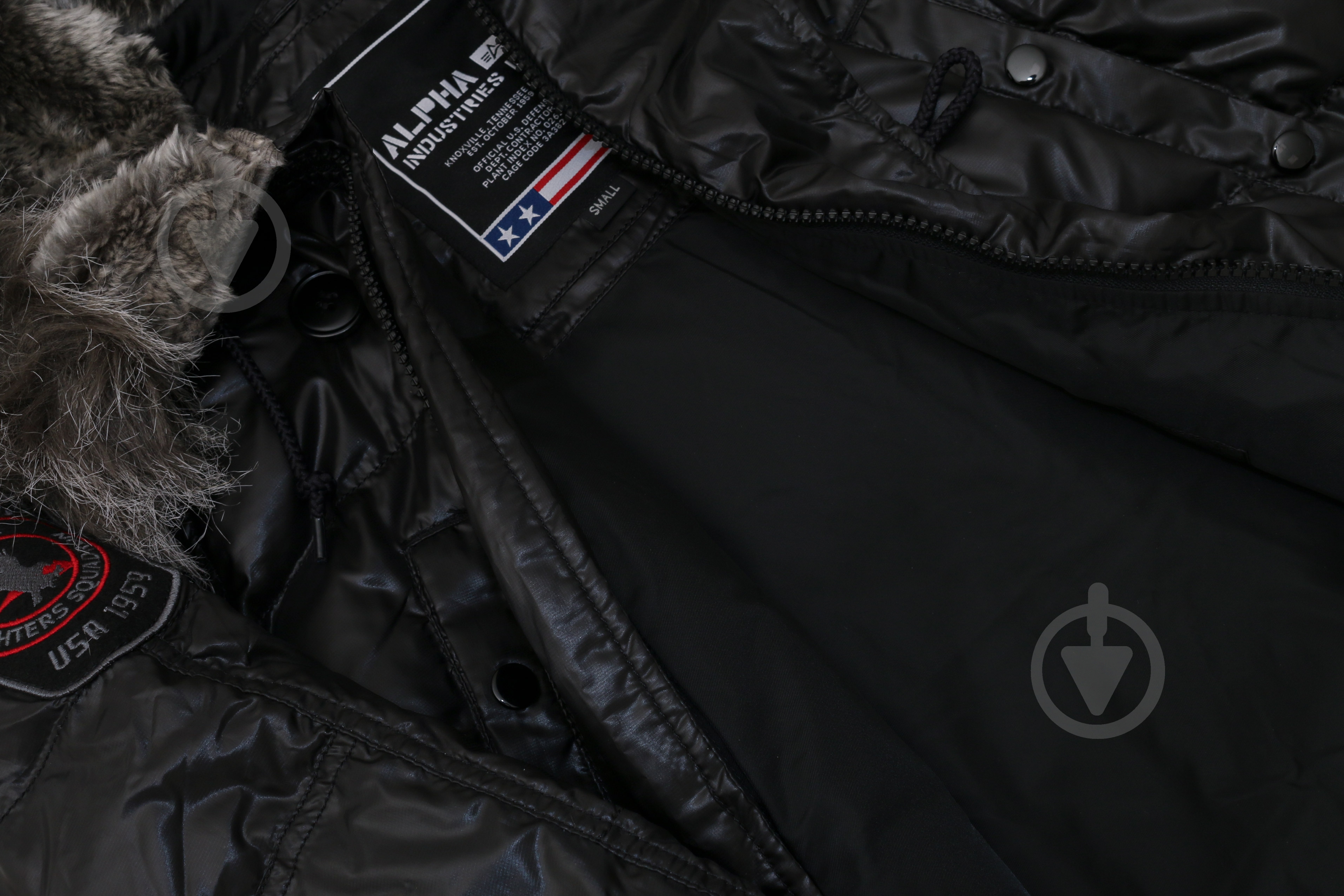 Куртка-парка мужская зимняя Alpha Industries N-3B Down р.XXL черная - фото 4
