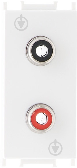 Розетка акустическая TEM Modul 2хRCA белый 4317695 - фото 1