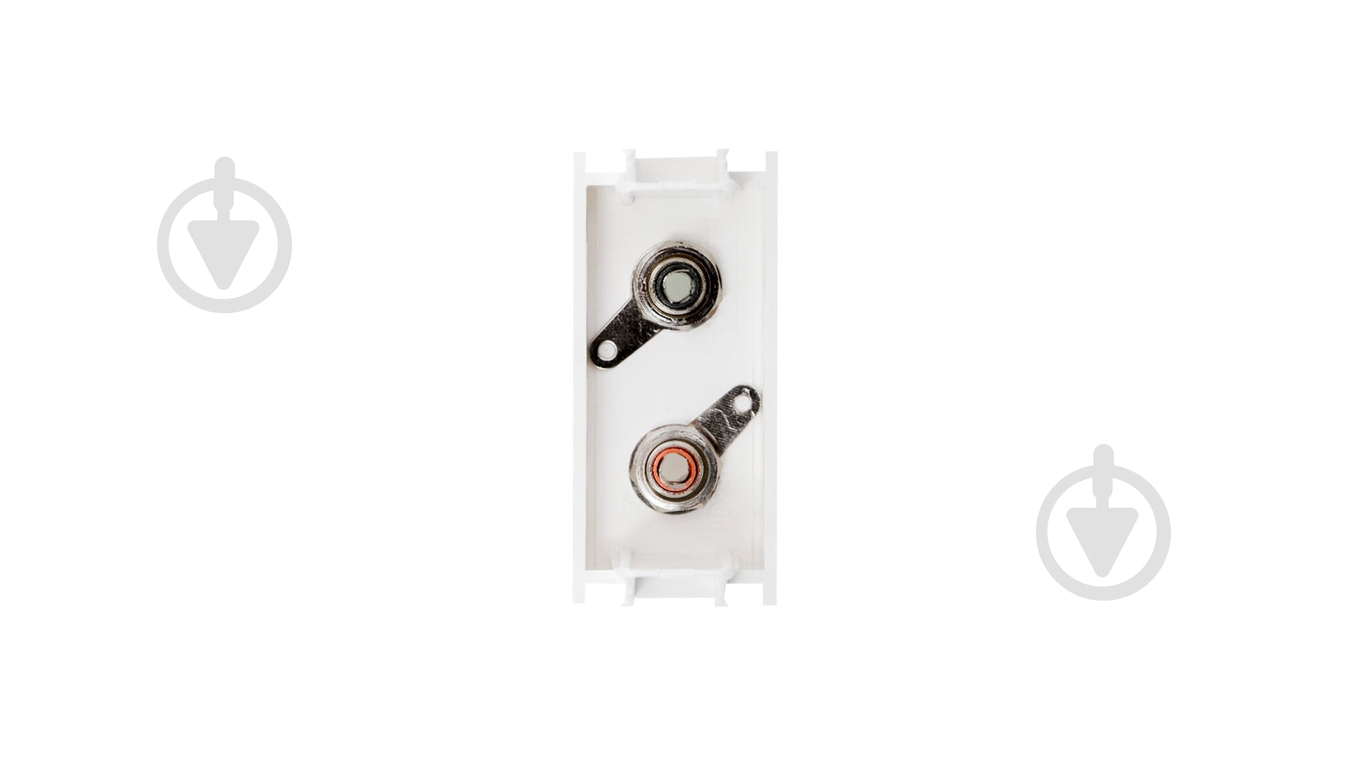 Розетка акустическая TEM Modul 2хRCA белый 4317695 - фото 2