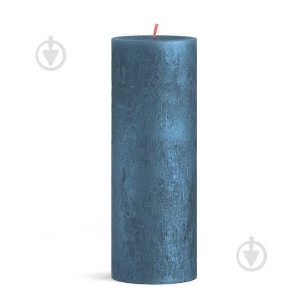 Свеча Рустик столбик SHIMMER 190/68 синяя Bolsius - фото 1 Свеча Рустик столбик SHIMMER 190/68 синяя Bolsius - фото 1