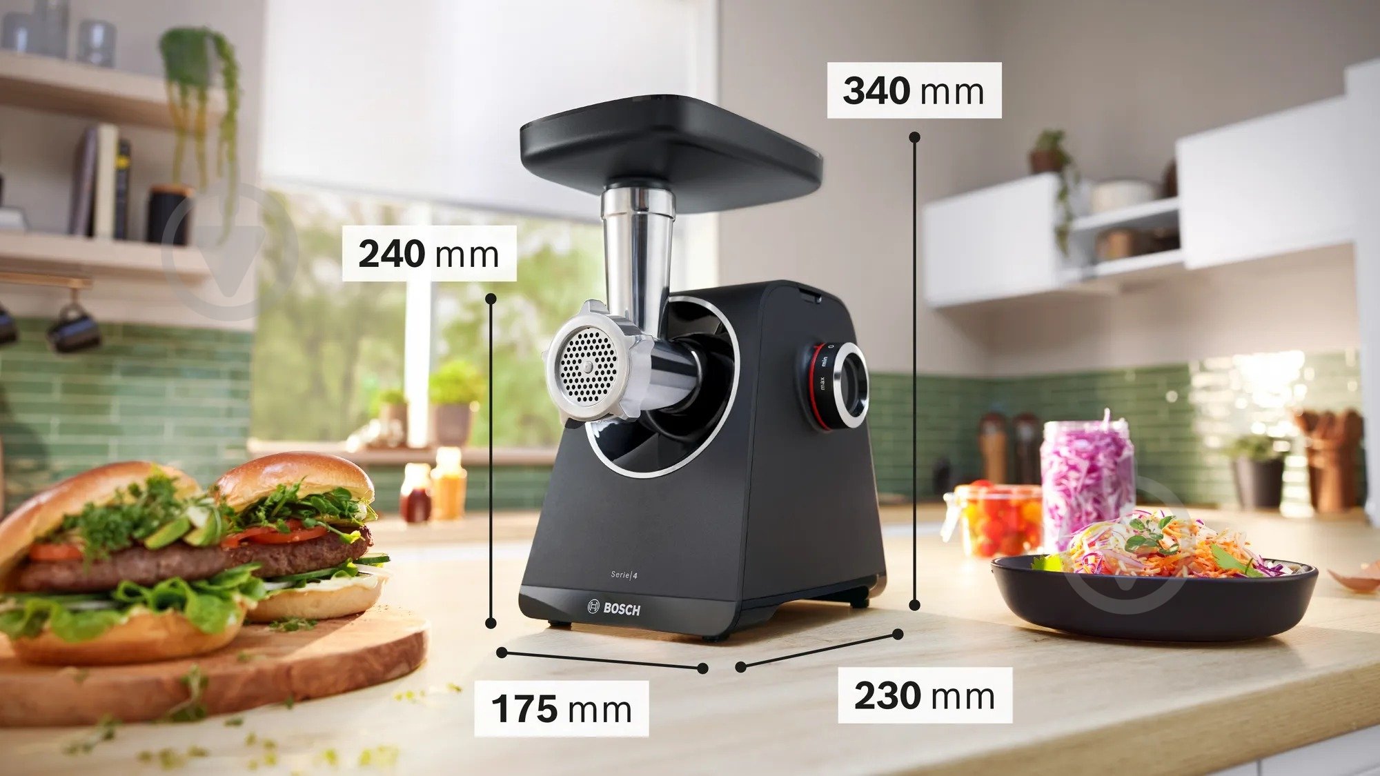М'ясорубка Bosch MultiPower Серія 4 MFWS440B - фото 26