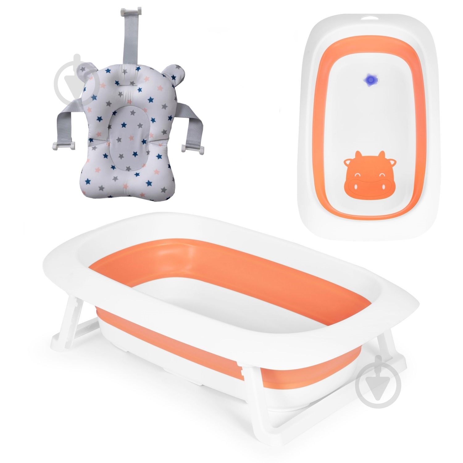 Дитяча ванночка EcoToys HA-B31 ORANGE - фото 1