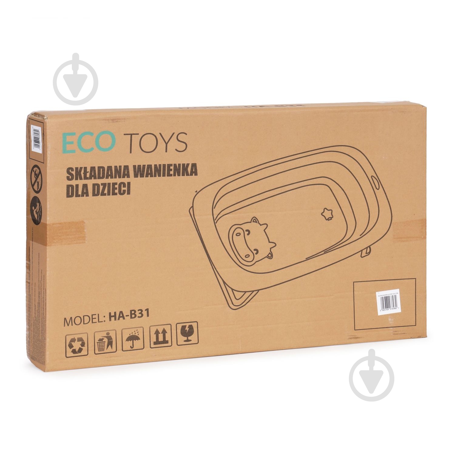 Дитяча ванночка EcoToys HA-B31 ORANGE - фото 6