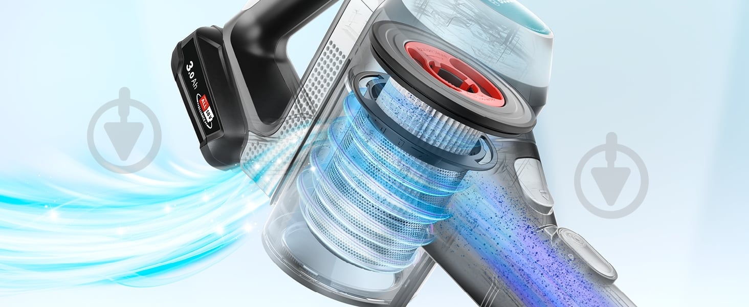 Пылесос аккумуляторный Bosch Unlimited 7 ProHygienic Aqua BCS71HYG2 white - фото 5