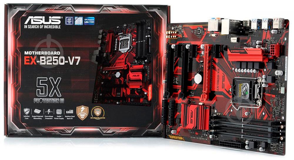 Материнская плата Asus EX-B250-V7 (Socket 1151, Intel B250, ATX) - фото 6 Материнская плата Asus EX-B250-V7 (Socket 1151, Intel B250, ATX) - фото 6